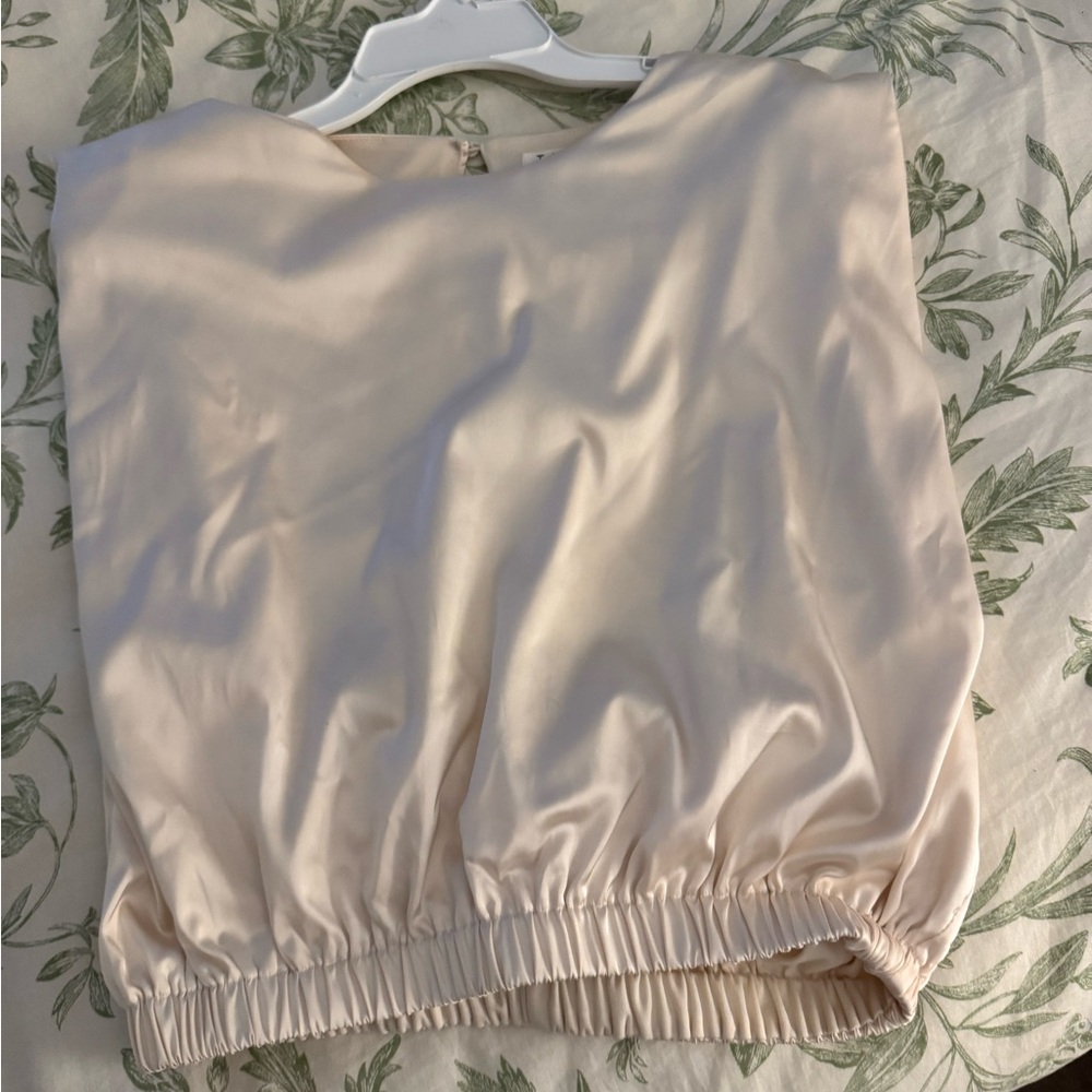 TCEC Cream Sleeveless Top